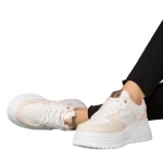 Pantofi sport dama roz din piele ecologica Orozo