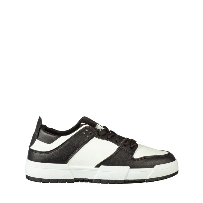 Pantofi sport barbati negri din piele ecologica Kitu