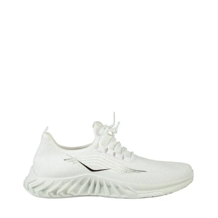 Pantofi sport barbati albi din material textil Stroben