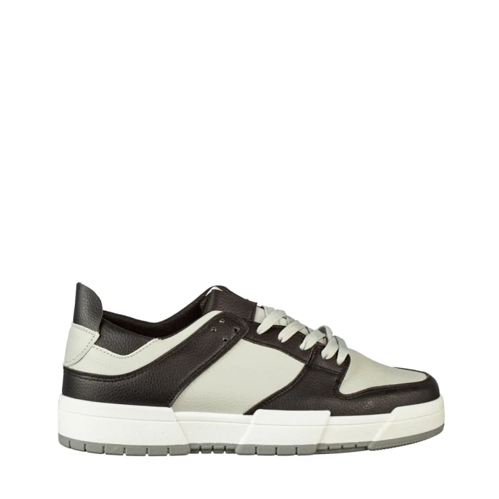 Pantofi sport barbati gri din piele ecologica Kitu