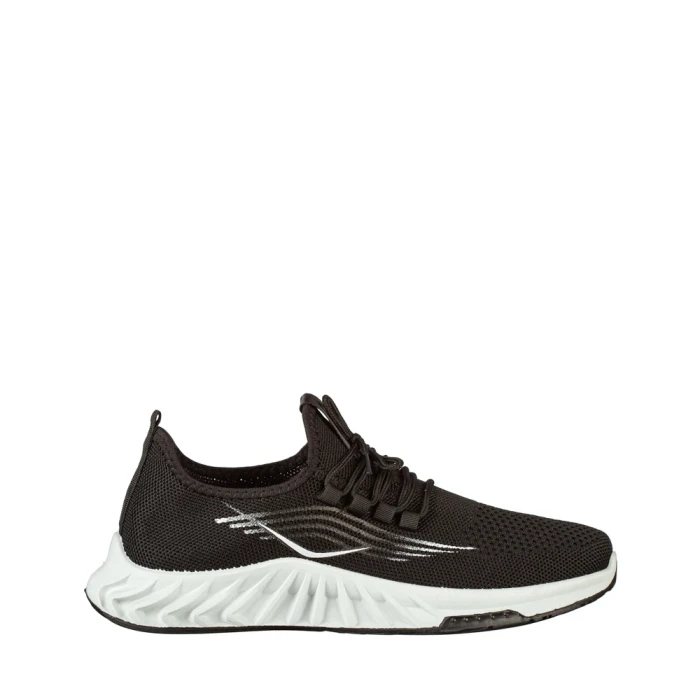 Pantofi sport barbati negri din material textil Stroben