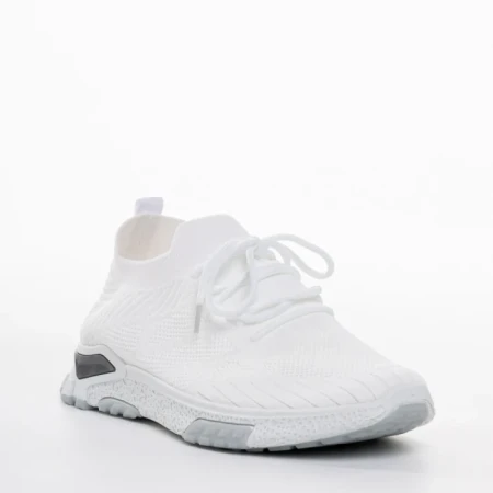 Pantofi sport barbati albi din material textil Todozi