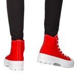 Tenisi dama rosii din material textil Roses