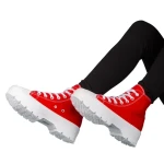 Tenisi dama rosii din material textil Roses