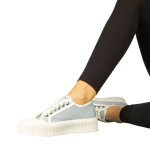 Tenisi dama albastri din material textil Tranta