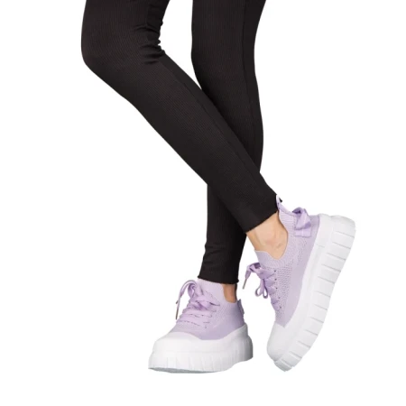 Tenisi dama mov din material textil Pope