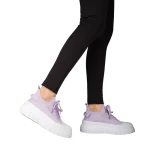 Tenisi dama mov din material textil Pope