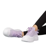 Tenisi dama mov din material textil Pope