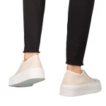 Tenisi dama bej din material textil Tranta