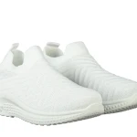 Pantofi sport copii albi din material textil Doston