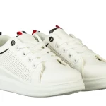 Pantofi sport copii albi din piele ecologica Floren