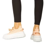 Tenisi dama roz din material textil Pope