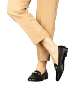 Mocasini dama negri din piele ecologica Namari