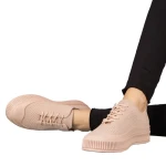 Tenisi dama roz din material textil Stere