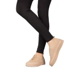 Tenisi dama bej din material textil Stere