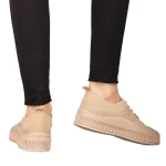 Tenisi dama bej din material textil Stere