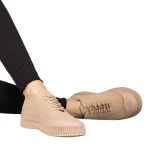 Tenisi dama bej din material textil Stere