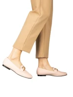 Mocasini dama roz din piele ecologica Hucci