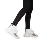 Pantofi sport dama albi din material textil Meil
