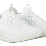 Pantofi sport barbati albi din material textil Amal