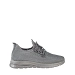 Pantofi sport barbati gri inchis din material textil Lugo