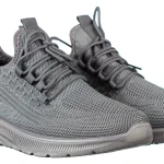 Pantofi sport barbati gri inchis din material textil Lugo