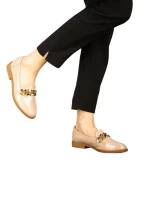 Mocasini dama roz din piele ecologica Sclini