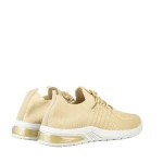 Pantofi sport dama bej din material textil Sprin