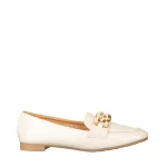 Mocasini dama bej din piele ecologica Neka