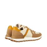 Pantofi sport barbati camel din piele ecologica si material textil Redal