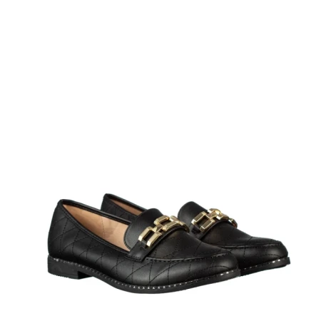 Mocasini dama negri din piele ecologica Laith