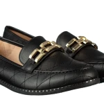 Mocasini dama negri din piele ecologica Laith