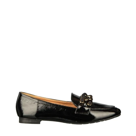 Mocasini dama negri din piele ecologica Neka