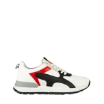 Pantofi sport barbati albi din piele ecologica si material textil Conaky