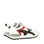 Pantofi sport barbati albi din piele ecologica si material textil Conaky