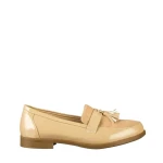 Mocasini dama bej din piele ecologica Simy