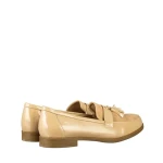 Mocasini dama bej din piele ecologica Simy