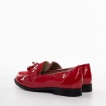 Mocasini dama rosii din piele ecologica Simy
