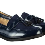 Mocasini dama albastri din piele ecologica Simy