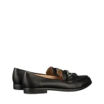 Mocasini dama negri din piele ecologica Hogan