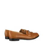 Mocasini dama camel din piele ecologica Hogan
