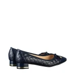 Pantofi dama cu toc albastri din piele ecologica Grece