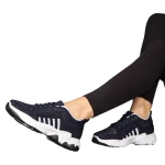 Pantofi sport dama albastri din material textil Morison