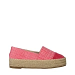 Espadrile dama roz din material textil Vienna