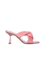 Papuci dama roz din piele ecologica Berta