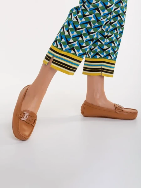 Mocasini dama camel din piele ecologica Addison