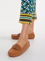 Mocasini dama camel din piele ecologica Addison