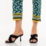 Papuci dama negri din piele ecologica Berta