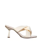 Papuci dama bej din piele ecologica Berta