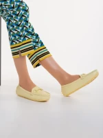 Mocasini dama galbeni din piele ecologica Cecil